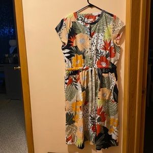 Loft Womens size 12 P Sleeveless Dress Pockets